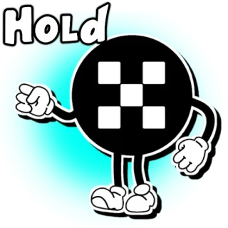 ✊ Hold circle, geometric, cartoon, character, hold telegram sticker