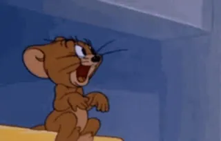 👏 Jerry Tom and Jerry Dessin animé, Souris, Drôle, Classique, Animation whatsapp sticker