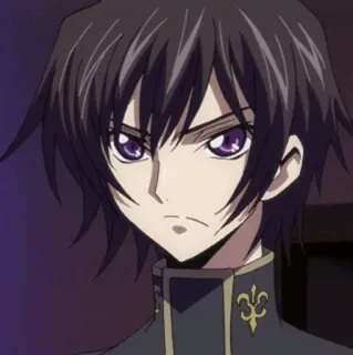 🥀 Lelouch Lamperouge Code Geass anime, lelouch, code geass, personaggio, manga whatsapp sticker