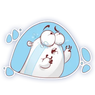 😭 llorando, dibujos animados, triste, emoción, lágrimas telegram sticker
