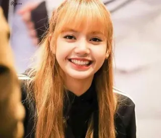 💖 Lisa kobieta, osoba, uśmiechnięta, Kpop, Idol telegram sticker