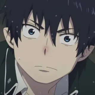☁️ Rin Okumura Blue Exorcist Anime, Charakter, Blue Exorcist, Manga, Cartoon telegram sticker