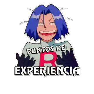 🚀 James Pokemon PUNTOS DE EXPERIENCIA pokemon, james, team rocket, punkte, erfahrung, anime, bösewicht whatsapp sticker