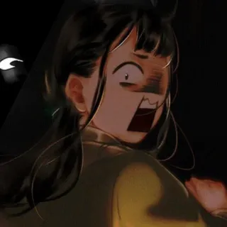 🌾 cartoni animati, spaventato, anime, sorpreso telegram sticker