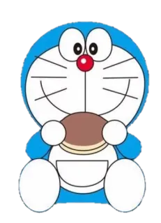 😋 Doraemon doraemon, desenho animado, anime, robô, gato, dorayaki whatsapp sticker