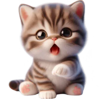 😬 고양이, 새끼 고양이, 귀여운, 동물, 애완동물, 냥이 telegram sticker