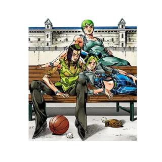 👗 JoJo's Bizarre Adventure: Stone Ocean Anime, Manga, JoJo's Bizarre Adventure, Stone Ocean, Personnages, Jolyne, Ermes, Foo Fighters telegram sticker