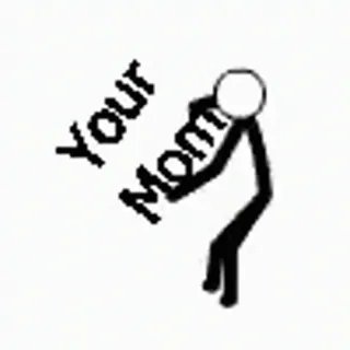 😂 Your Mom 막대기인간, 모욕, 유머, 불쾌함 telegram sticker