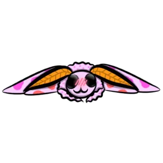 ☺️ mariposa, fofo, kawaii, animal, inseto, rosa telegram sticker