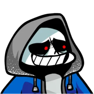 🆙 Sans Undertale undertale, sans, fanart, video game, character whatsapp sticker