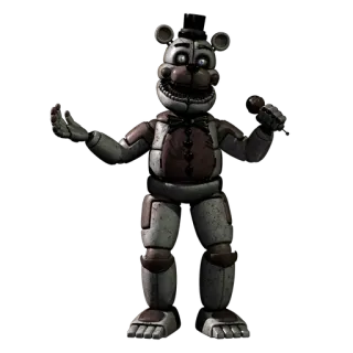 🌟 Funtime Freddy Five Nights at Freddy's animatronic, robot, horror, video game, character, funtime freddy, fnaf telegram sticker