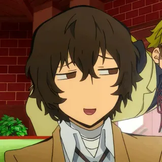 🍃 Osamu Dazai Bungou Stray Dogs Anime, Dazai, Bungou Stray Dogs, Manga, Charakter, Osamu Dazai whatsapp sticker
