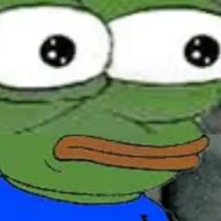 😦 Pepe the Frog pepe, frog, meme, internet meme telegram sticker