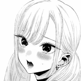 😣 Anime, Manga, Fille, Mignon, Illustration telegram sticker