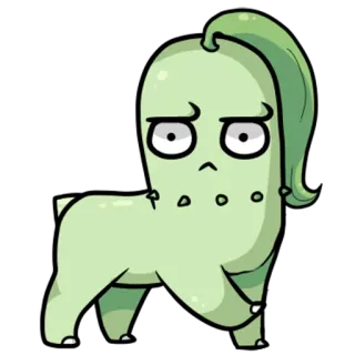 🌚 cartoon, creature, animal, funny, character, whimsical telegram sticker
