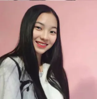 🌸 여자, 소녀, 인물사진, 미소, 사람, 머리카락 telegram sticker