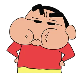 😠 Shin-chan Crayon Shin-chan anime, cartoon, funny, shin-chan telegram sticker