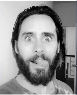 😜 Jared Leto Jared Leto, aktor, śmieszna mina, celebryta, wystawiony język telegram sticker