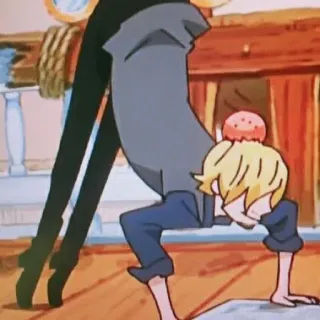🐊 Sanji One Piece Аниме, Ван Пис, Санджи, Персонаж, Мультфильм whatsapp sticker