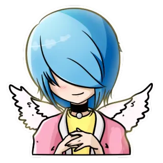 😇 Anime, Engel, Kawaii, Aufkleber, Manga, Niedlich telegram sticker