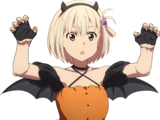 🧛‍♀ Anime, Garota, Diabo, Halloween, Fantasia telegram sticker