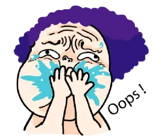 🏴 哭泣, 伤心, 情绪, 沮丧, 卡通, 角色 telegram sticker