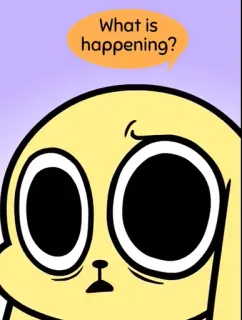 🤔 What is happening? dibujo animado, pregunta, conejo, confundido, cómic telegram sticker