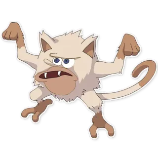 😧 potwór, zwierzę, kreskówka telegram sticker