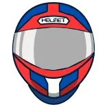 👓 HELMET casque, sécurité, moto, équipement de protection, bleu, rouge, équipement telegram sticker