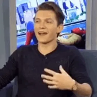 ⚙ Tom Holland actor, celebridad, entrevista, Tom Holland whatsapp sticker