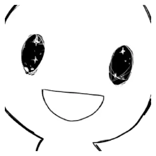 〰 Smiley, Dessin animé, Gribouillage, Simple, Mignon, Joyeux, Minimaliste, Illustration telegram sticker