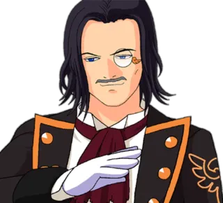 😏 Anime, Manga, Charakter, Porträt, Aristokrat whatsapp sticker