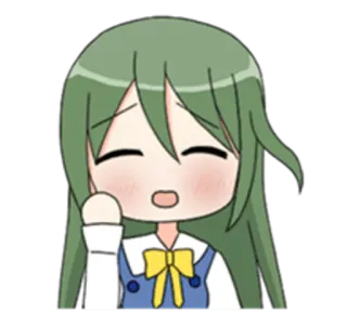 😅 Anime, Chibi, Mädchen, Süß, Kawaii, Cartoon, Manga telegram sticker