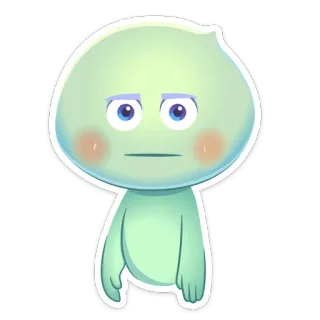 😐 22 Soul âme, personnage, dessin animé, animé telegram sticker