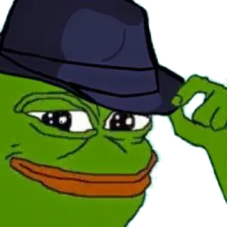 🐸 Pepe Pepe la rana, Meme, Cultura de internet, Sombrero, Rana telegram sticker