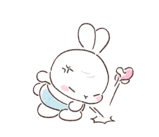 🥴 kelinci, marah, kesal, sedih, kelinci telegram sticker