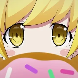 🧿 Anime, Manga, Donut, Charakter, Kawaii, Cartoon telegram sticker