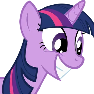 😁 Twilight Sparkle My Little Pony Cartoon, Pony, Freundschaft, Magie, Pferd telegram sticker