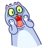 Puffy Cat @TgEmojis telegram emojis 😨