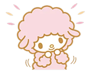 🙂 fofo, ovelha, animal, desenho animado telegram sticker