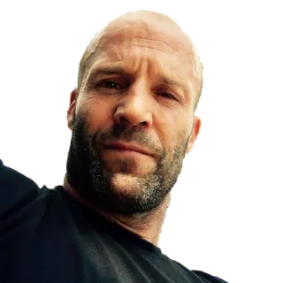 😐 Jason Statham attore, calvo, uomo, faccia, statham telegram sticker