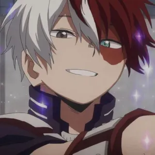 💈 Shoto Todoroki My Hero Academia Anime, Personaje, Todoroki, Shoto Todoroki, My Hero Academia, Héroe, Quirk telegram sticker