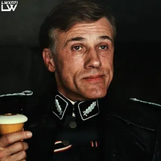 🗿 Hans Landa Inglourious Basterds villain, nazi, inglourious basterds, christoph waltz, film, movie, officer telegram sticker