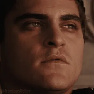 😒 Joaquin Phoenix man, actor, portrait, face telegram sticker