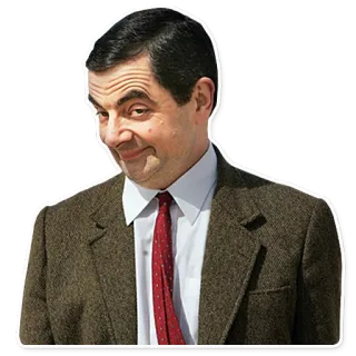 😏 Mr. Bean mr.bean, funny, comedy, actor, rowan telegram sticker
