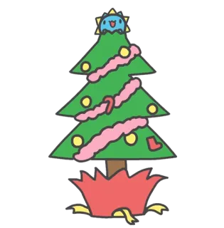 🎄 árvore de Natal, feriado, festivo, decoração telegram sticker