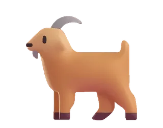 🐐 goat, animal, farm animal, domestic animal, mammal telegram sticker