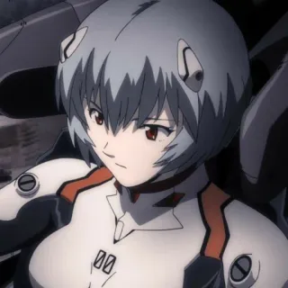 📓 Rei Ayanami Neon Genesis Evangelion Anime, Charakter, Rei Ayanami, Neon Genesis Evangelion, Evangelion whatsapp sticker