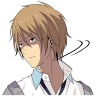 ❌ Anime, Sticker, Mann, Blonde Haare, Casual telegram sticker