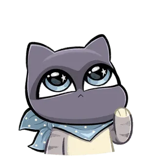 🙄 고양이, 스티커, 귀여운, 동물, 만화 telegram sticker